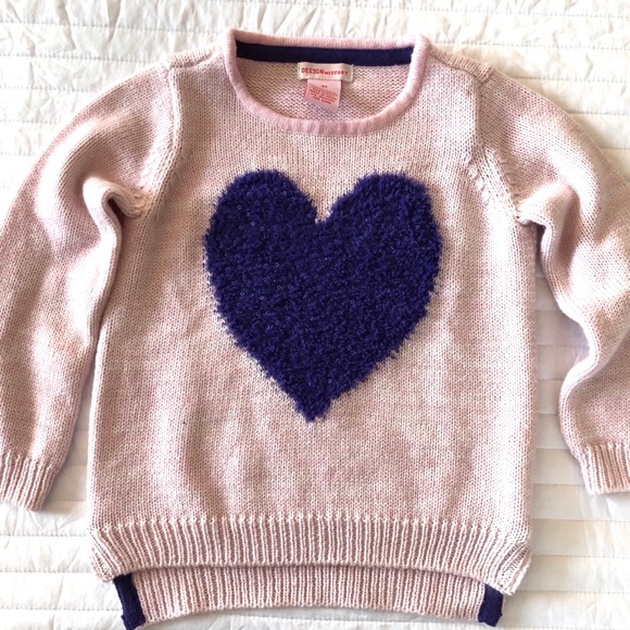 Design History Girls’ Heart Sweater - Picture 2 of 5